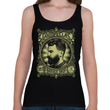 PRINTFASHION Nagymenők barber shop - Női atléta - Fekete női trikó