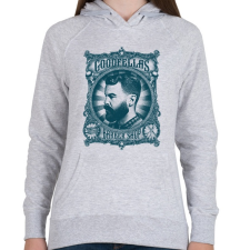 PRINTFASHION Nagymenők barber shop - Női kapucnis pulóver - Sport szürke női pulóver, kardigán