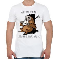 PRINTFASHION Nagyon elfoglalt - Férfi póló - Fehér