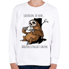 PRINTFASHION Nagyon elfoglalt - Gyerek pulóver - Fehér