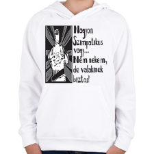 PRINTFASHION nagyon szimpatikus vagy...b - Gyerek kapucnis pulóver - Fehér gyerek pulóver, kardigán