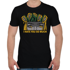 PRINTFASHION Nagyon utállak - Férfi póló - Fekete