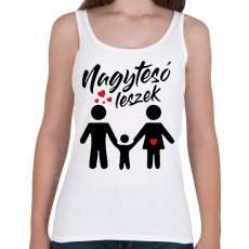 PRINTFASHION Nagytesó leszek - Női atléta - Fehér