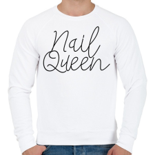 PRINTFASHION Nail Queen - Műkörmös design - Férfi pulóver - Fehér férfi pulóver, kardigán