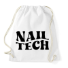 PRINTFASHION Nail Tech - Sportzsák, Tornazsák - Fehér
