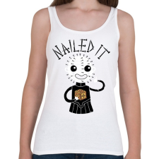PRINTFASHION Nailed it - Női atléta - Fehér női trikó