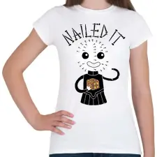 PRINTFASHION Nailed it - Női póló - Fehér női póló