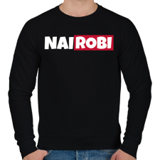 PRINTFASHION NAIROBI - Férfi pulóver - Fekete férfi pulóver, kardigán