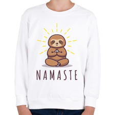 PRINTFASHION Namaste - Lajháros - Gyerek pulóver - Fehér gyerek pulóver, kardigán