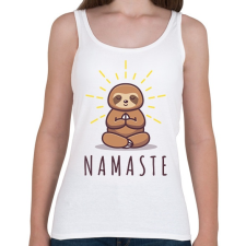 PRINTFASHION Namaste - Lajháros - Női atléta - Fehér női trikó