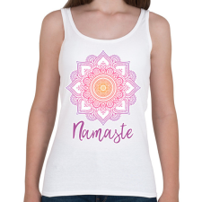 PRINTFASHION Namaste - Női atléta - Fehér női trikó