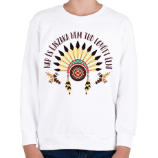 PRINTFASHION Nap és éjszaka - Duwamish - Gyerek pulóver - Fehér