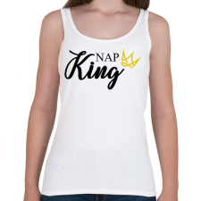 PRINTFASHION Nap King - Női atléta - Fehér női trikó