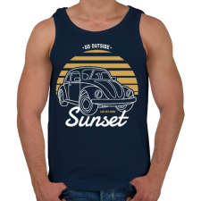 PRINTFASHION Naplemente - Férfi atléta - Sötétkék atléta, trikó