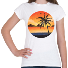 PRINTFASHION Naplemente - Női póló - Fehér