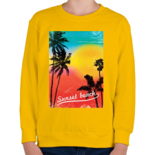 PRINTFASHION Napos part - Gyerek pulóver - Sárga gyerek pulóver, kardigán