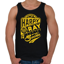 PRINTFASHION Napsugár - Férfi atléta - Fekete atléta, trikó