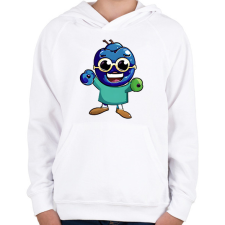 PRINTFASHION Napszemüveges áfonya - Gyerek kapucnis pulóver - Fehér gyerek pulóver, kardigán