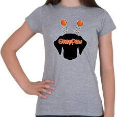 PRINTFASHION Narancssárga bolondos méhecsketacskó - Női póló - Sport szürke