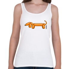 PRINTFASHION Narancssárga lufitacskó - Női atléta - Fehér