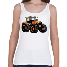 PRINTFASHION Narancssárga traktor - Női atléta - Fehér