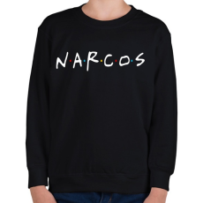 PRINTFASHION Narcos - Gyerek pulóver - Fekete
