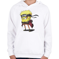 PRINTFASHION Narubob - Gyerek kapucnis pulóver - Fehér gyerek pulóver, kardigán