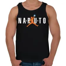 PRINTFASHION Naruto Air - Férfi atléta - Fekete atléta, trikó