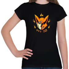 PRINTFASHION Naruto and Kurama - Női póló - Fekete női póló