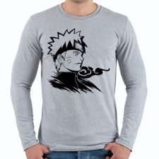 PRINTFASHION Naruto fekete - Férfi hosszú ujjú póló - Sport szürke férfi póló