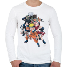 PRINTFASHION Naruto - Férfi hosszú ujjú póló - Fehér