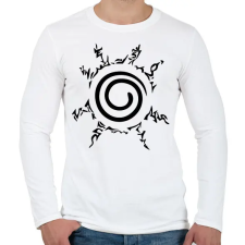 PRINTFASHION naruto - Férfi hosszú ujjú póló - Fehér férfi póló