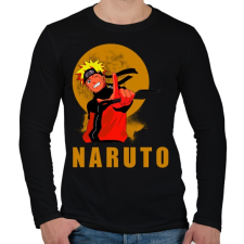 PRINTFASHION Naruto - Férfi hosszú ujjú póló - Fekete férfi póló