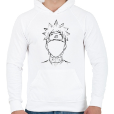 PRINTFASHION Naruto  - Férfi kapucnis pulóver - Fehér