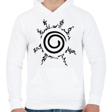 PRINTFASHION naruto - Férfi kapucnis pulóver - Fehér férfi pulóver, kardigán
