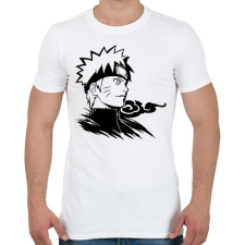 PRINTFASHION Naruto - Férfi póló - Fehér férfi póló