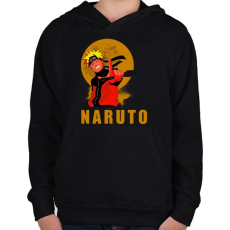 PRINTFASHION Naruto - Gyerek kapucnis pulóver - Fekete