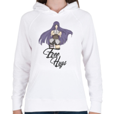 PRINTFASHION Naruto (Hinta/Free Hugs) - Női kapucnis pulóver - Fehér női pulóver, kardigán