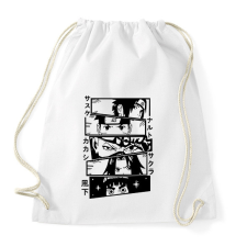 PRINTFASHION Naruto karakterek - Sportzsák, Tornazsák - Fehér tornazsák
