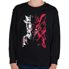 PRINTFASHION Naruto Kurama - Gyerek pulóver - Fekete