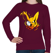 PRINTFASHION Naruto kyuubi - Női pulóver - Bordó női pulóver, kardigán