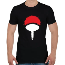 PRINTFASHION Naruto logo - Férfi póló - Fekete férfi póló