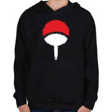 PRINTFASHION Naruto logo - Gyerek kapucnis pulóver - Fekete