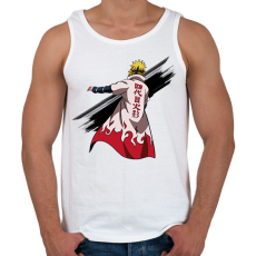 PRINTFASHION Naruto Minoto - Férfi atléta - Fehér