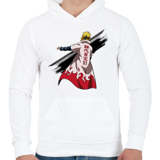PRINTFASHION Naruto Minoto - Férfi kapucnis pulóver - Fehér
