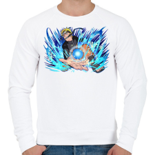 PRINTFASHION Naruto Rasengan - Férfi pulóver - Fehér férfi pulóver, kardigán