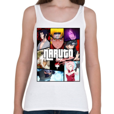 PRINTFASHION Naruto Shippuuden - Női atléta - Fehér női trikó
