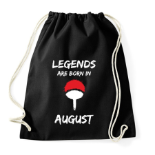 PRINTFASHION Naruto szülinap - Augusztus - Sportzsák, Tornazsák - Fekete tornazsák