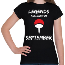 PRINTFASHION Naruto szülinap - Szeptember - Női póló - Fekete