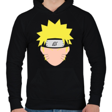 PRINTFASHION Naruto Uzumaki - Férfi kapucnis pulóver - Fekete férfi pulóver, kardigán